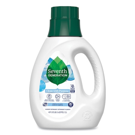 Seventh Generation Natural Liquid Laundry Detergent, Fragrance Free, 45 oz Bottle 10732913450661